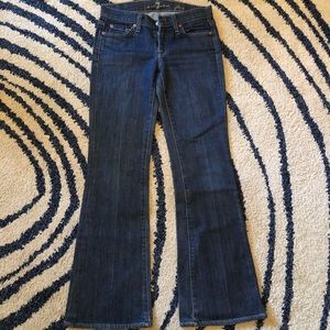 7 For All Mankind Dark Wash Flare Jean